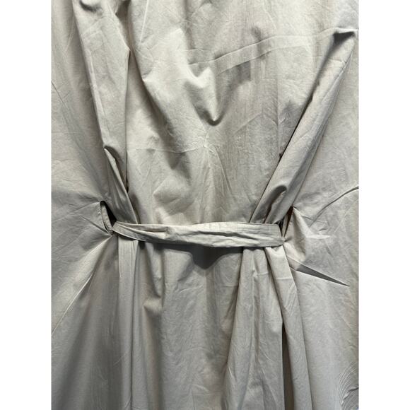 Halston Beckett Dress in Cotton Poplin Light Taupe Size 12 NWT - Picture 11 of 11